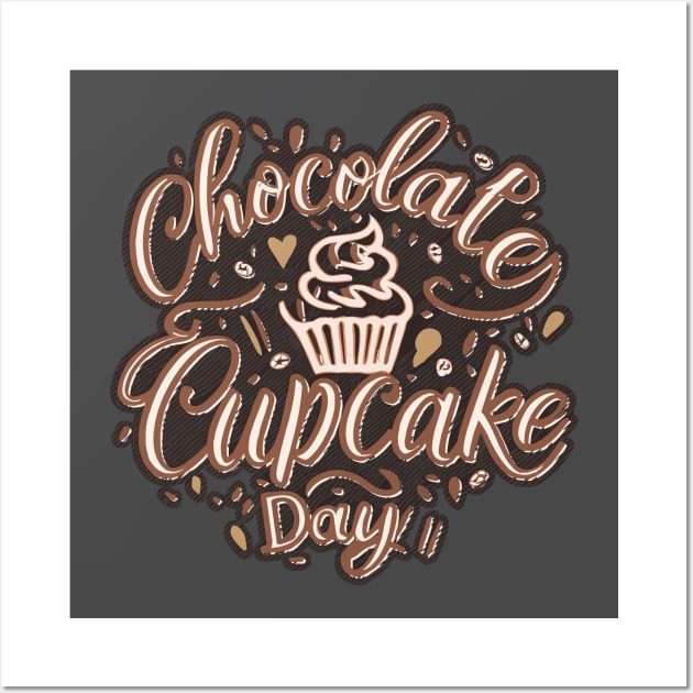 National Chocolate Cupcake Day – October Wall Art by irfankokabi